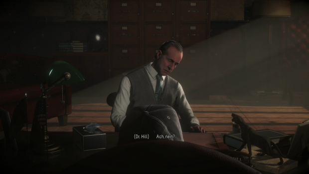 Der Psychiater Dr. Hill im Gespräch mit einem Patienten - wer das ist, wissen wir nicht. (Screenshot: Golem.de)